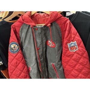 Vintage 80s NFL Pro Line by Starter San Francisco 49ers Quilted Puffer Jacket M